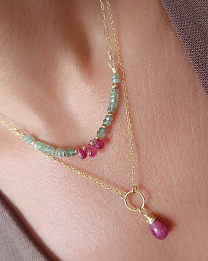 Collana Cianite Multicolor