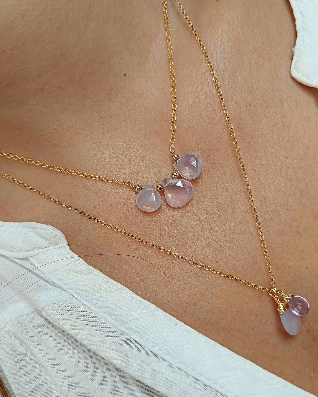 Parure Quarzo Lavanda