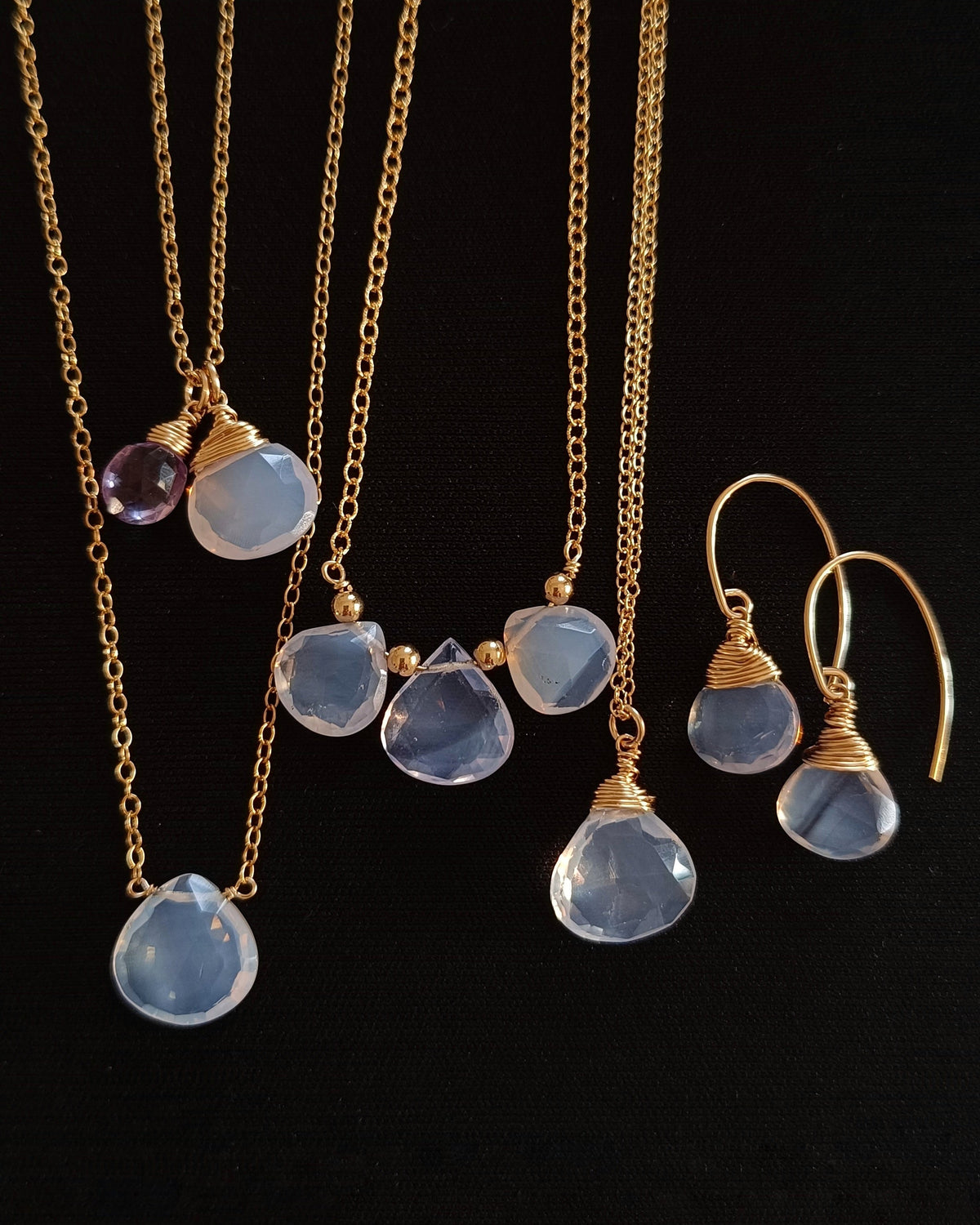 Parure Quarzo Lavanda
